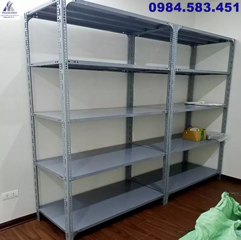 kệ sắt v lỗ 5 tầng