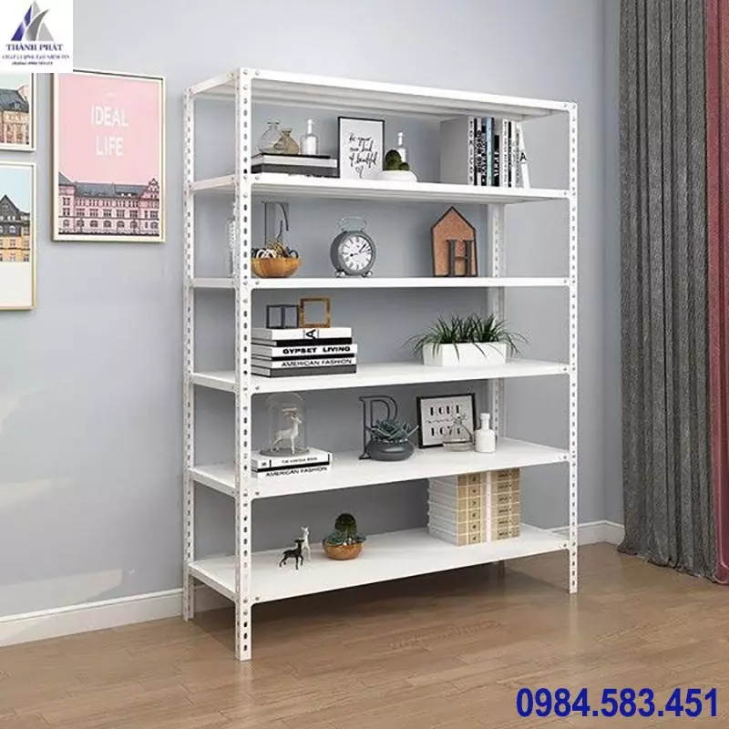 kệ sắt v lỗ 6 mâm