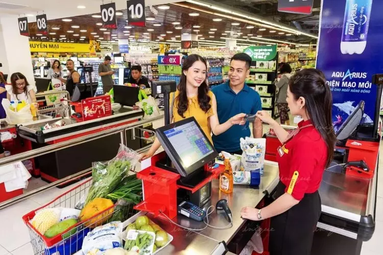 Bàn thu ngân gỗ-quầy tính tiền phổ biến