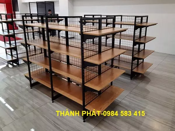 kệ siêu thị gỗ đẹp-giá rẻ