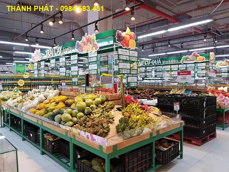 Mẫu kệ trưng bày thực phẩm sạch giá rẻ