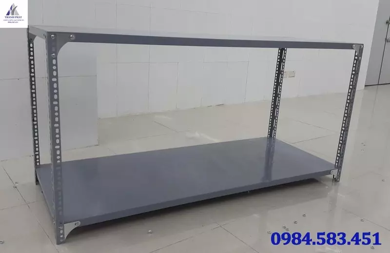 kệ sắt V lỗ 2 tầng mâm quảng ngãi