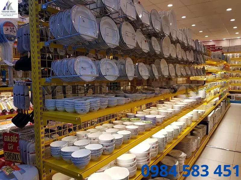 kệ siêu thị điện máy gia lai