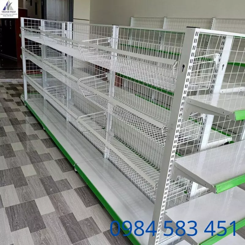 kệ siêu thị rổ mì gia lai