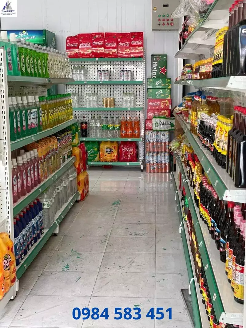 kệ siêu thị tạp hóa gia lai