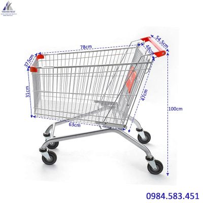 Xe đẩy siêu thị 125 lít