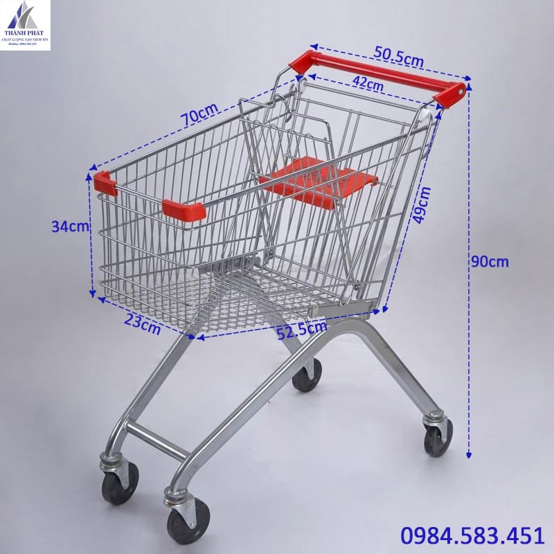 Xe đẩy siêu thị 80 lít