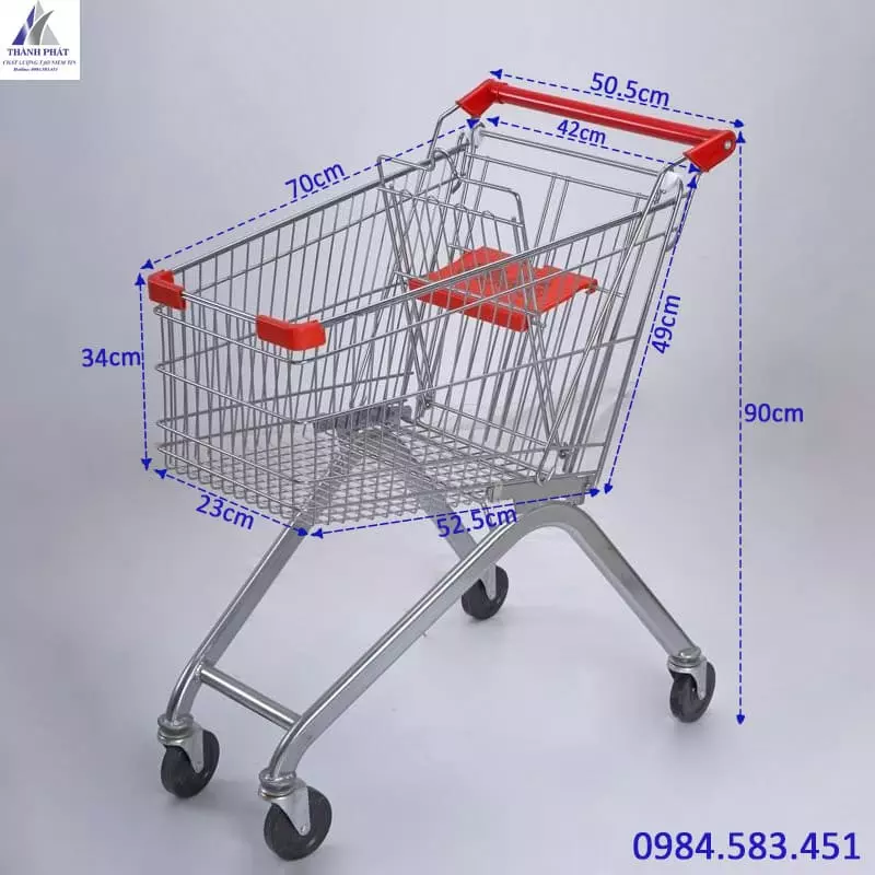 Xe đẩy siêu thị 80 lít
