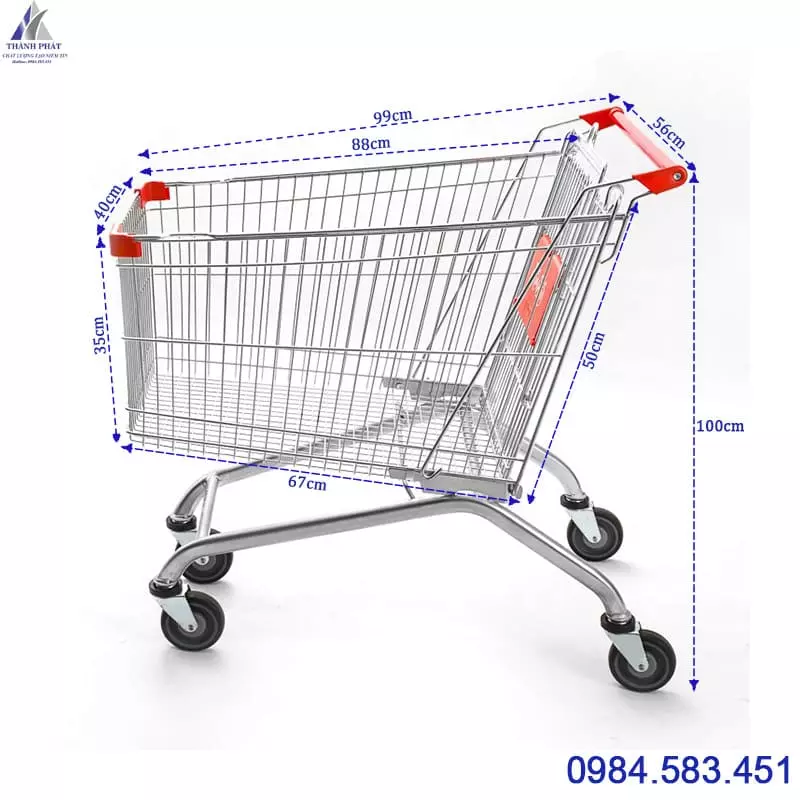 Xe đẩy siêu thị 150 lít