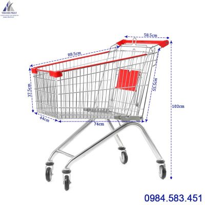 Xe đẩy siêu thị 180 lít