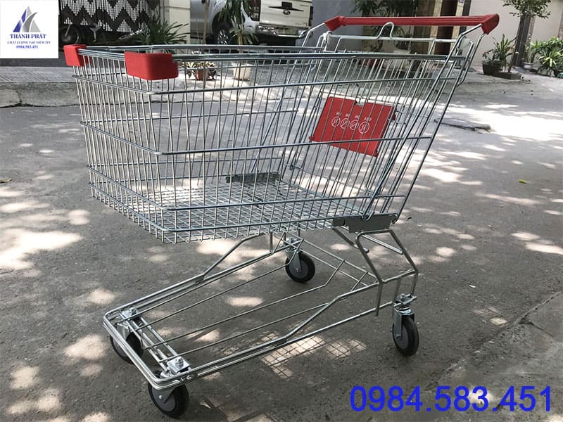 Xe đẩy siêu thị 2 tầng 150L giá rẻ