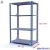 kệ sắt v lỗ 4 tầng dài 120cm