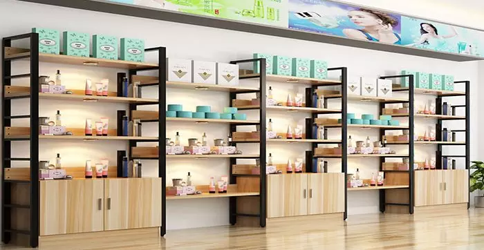 Kệ bán hàng siêu thị màu đen