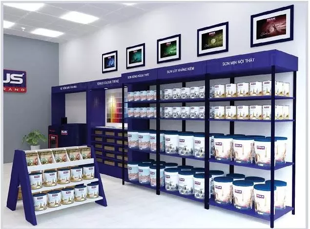 Top 3 mẫu kệ trưng bày sơn nước hot nhất trên thị trường hiện nay